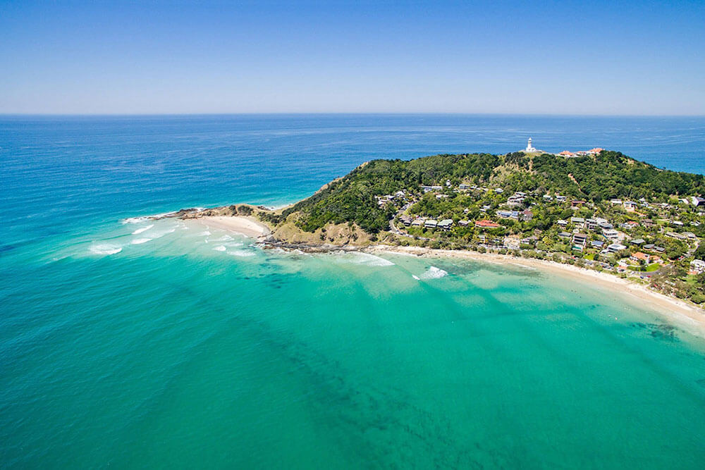 Beautiful view of Byron Bay