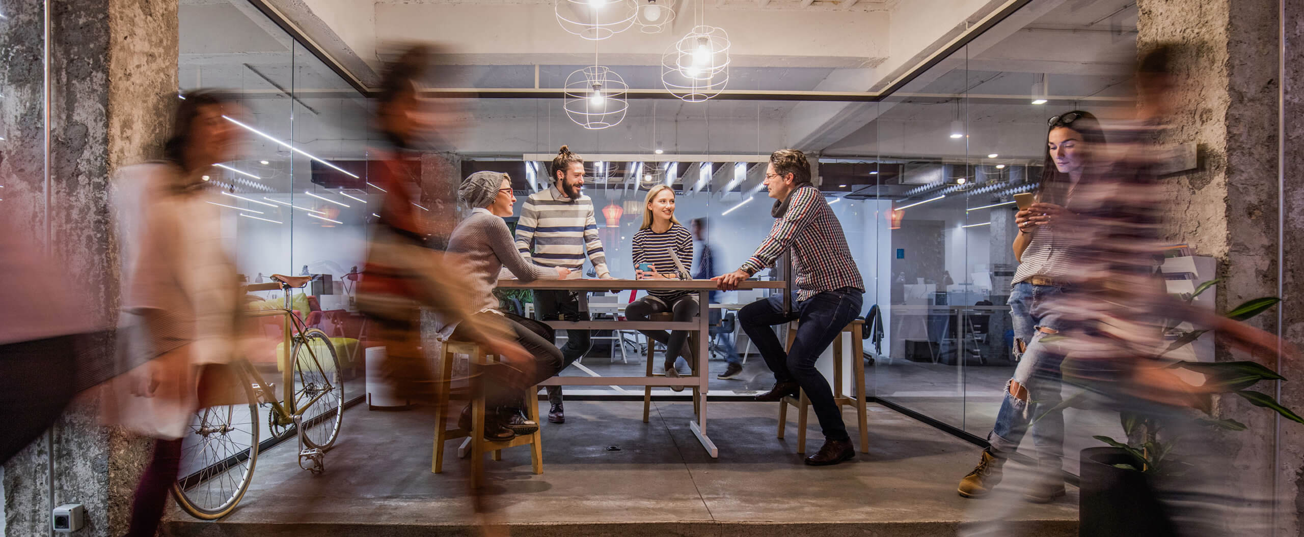 Future-Proof, Future-Ready banner Image of people in a workplace