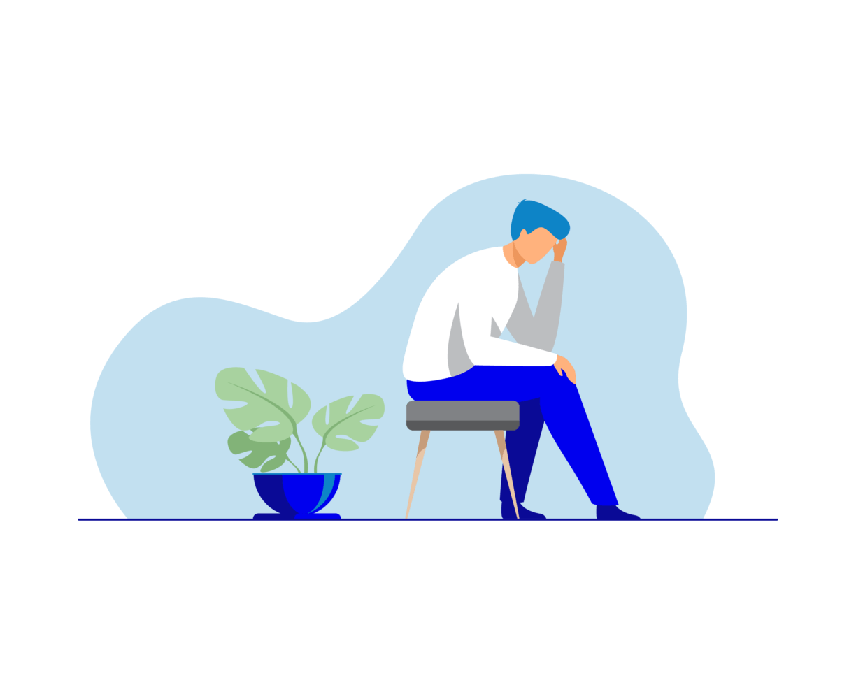 ACAP-202110261307-CareerChange-Illustrations-Dissatisfaction Illustration of person looking dissatisfied