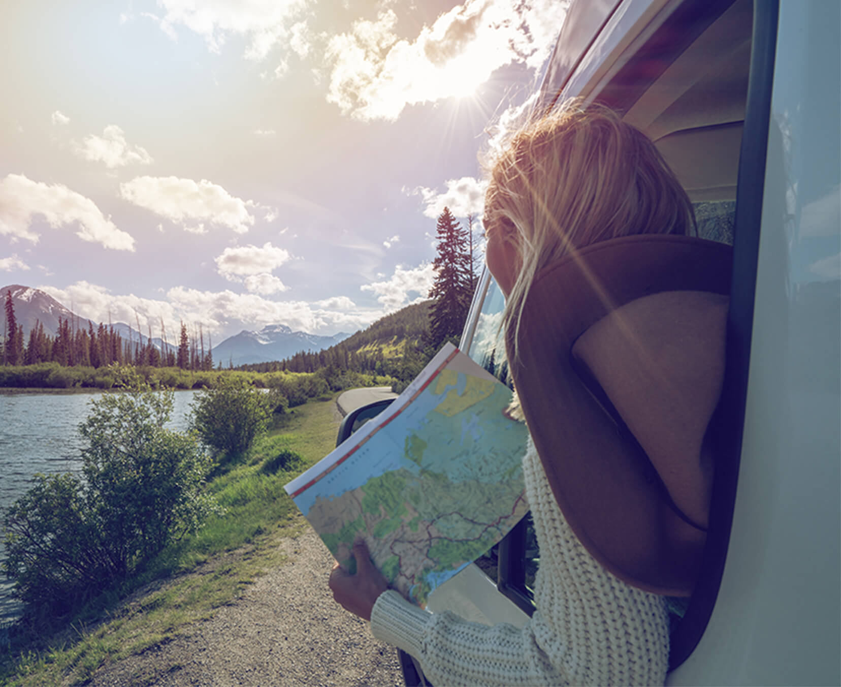 ACAP-202112141056-January2022Newsletter-RoadmapBanner-Mobile-AWWeb Photo of woman holding a map looking at a beautiful landscape
