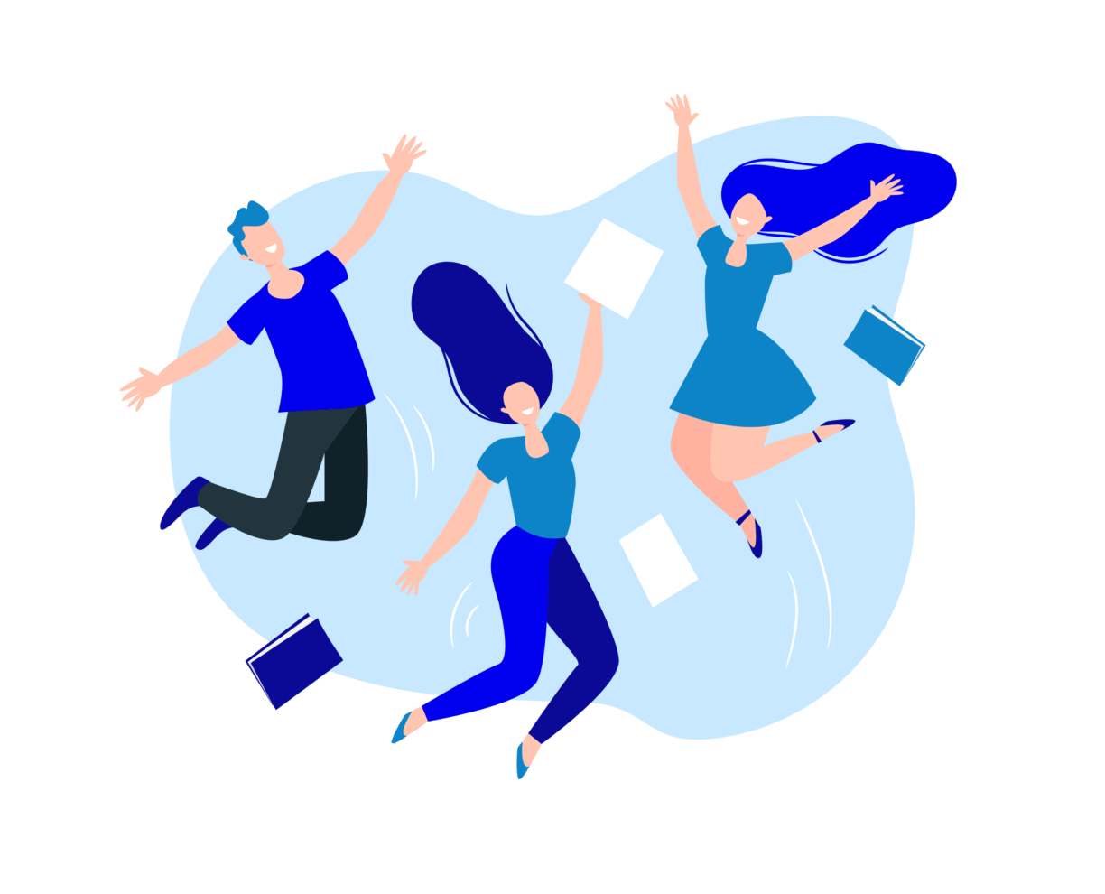 ACAP - Illustrations - Masterbrand-19 Illustration of people jumping joyfully