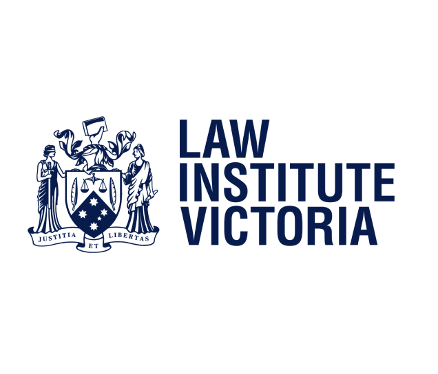 Law Institute Victoria logo in navy blue.