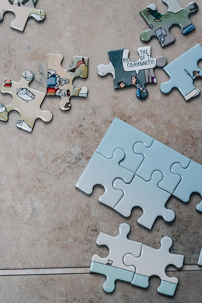 Puzzle Unfinished puzzle