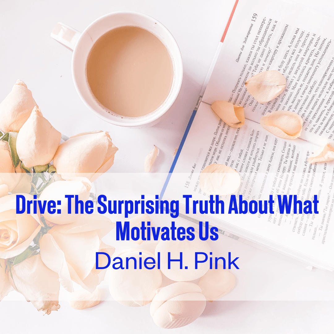 A design element to showcase the book suggestion for Drive The Surprising Truth About What Motivates Us by Daniel H Pink