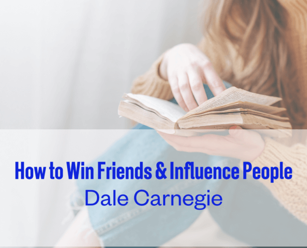 How to Win Friends & Influence People by Dale Carnegie A design element to showcase the book suggestion for How to Win Friends & Influence People by Dale Carnegie