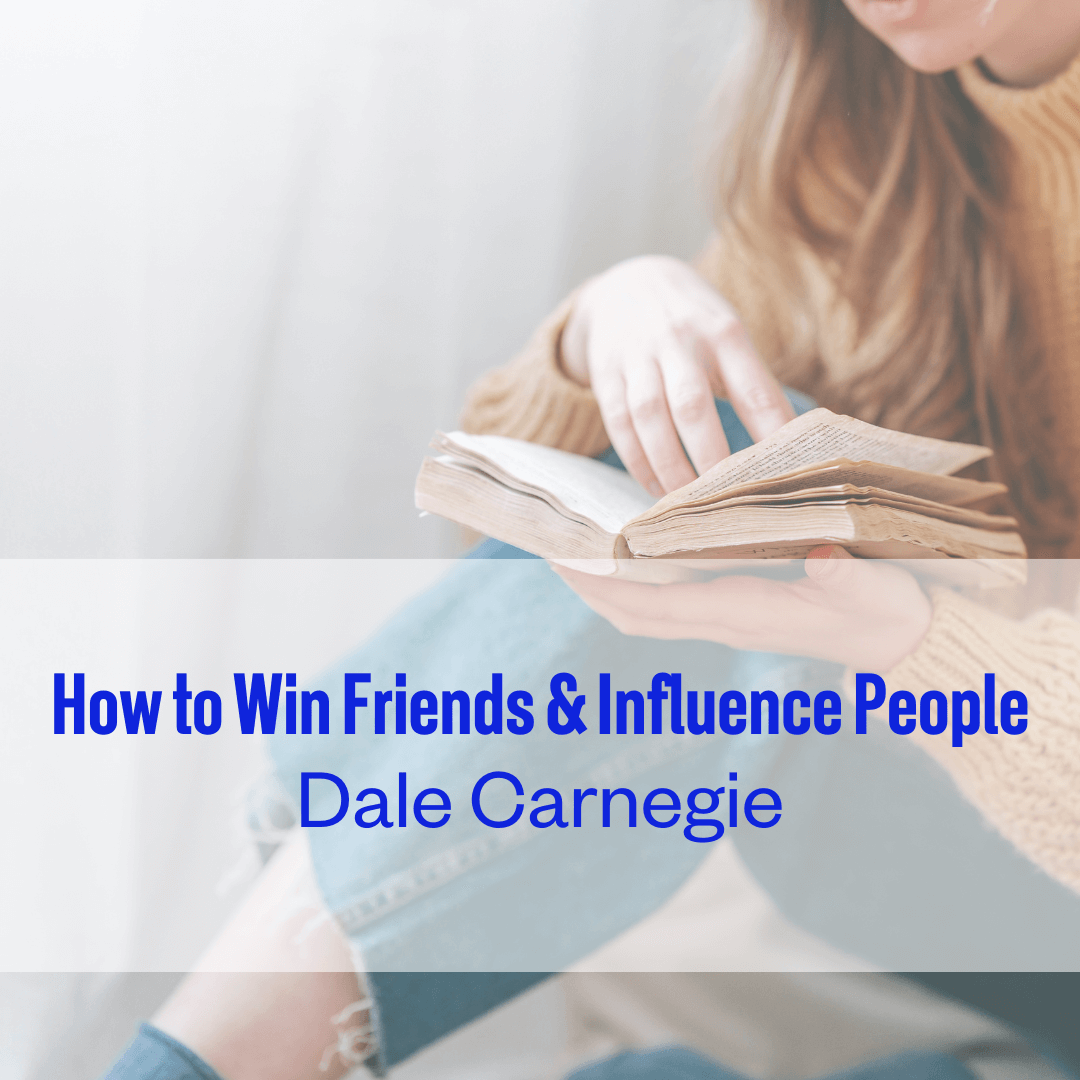A design element to showcase the book suggestion for How to Win Friends & Influence People by Dale Carnegie