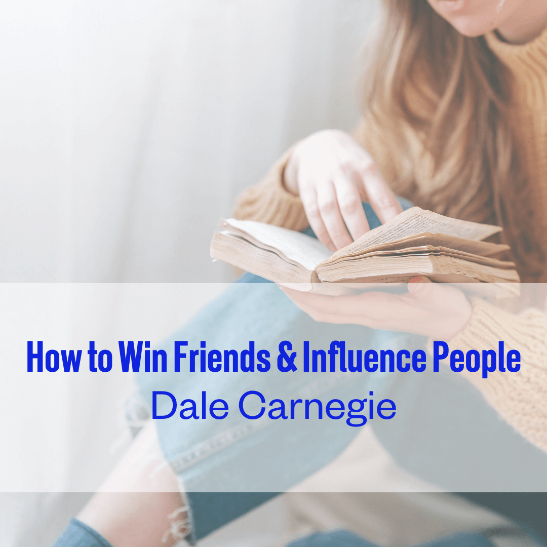How to Win Friends & Influence People by Dale Carnegie A design element to showcase the book suggestion for How to Win Friends & Influence People by Dale Carnegie