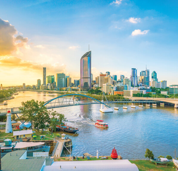 Brisbane skyline Brisbane city view - information night mobile image