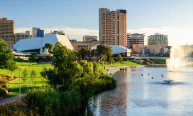Adelaide city view in landscape campus info session