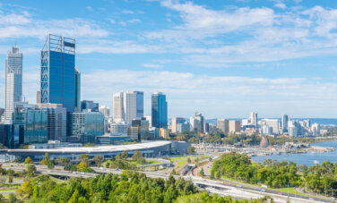 Perth city view in landscape campus info session