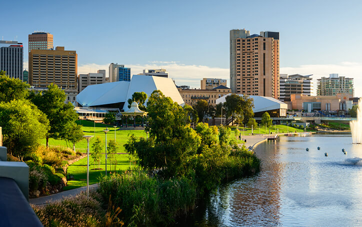 Adelaide city view campus info session