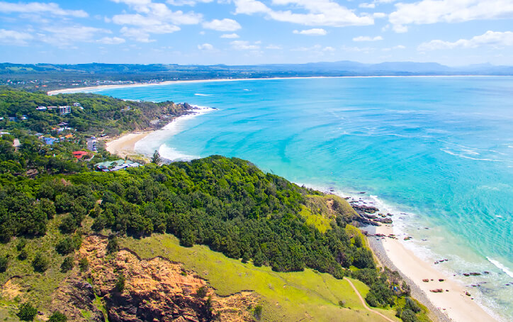 Byron Bay view over ocean campus info night