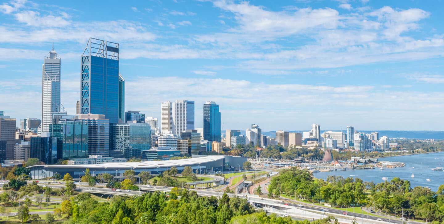 Perth Skyline Perth city view in landscape campus info session