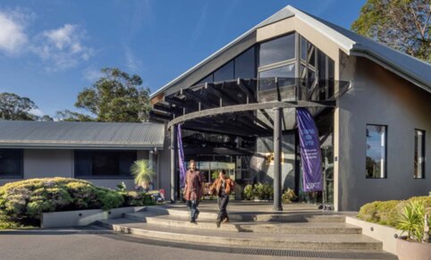 Exterior image of campus building. Byron Bay.