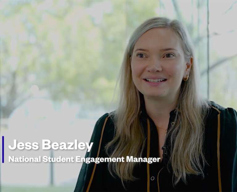 Video thumbnail (orientation) - Jess Beazley, National Student Engagement Manager